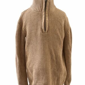 The Children’s Place Toddler Boys Knit Quarter-Zip Sweater Size 4T Tan